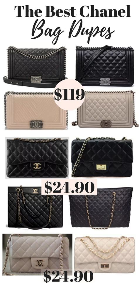 black chanel boy bag dupe|replica chanel bags.